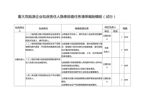 重大危险源企业包保责任人隐患排查任务清单编制模板.docx
