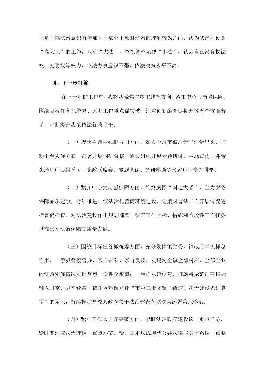 镇委副书记、镇长2024年度述法报告.docx_第3页