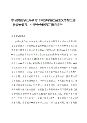 组织生活：2023主题教育专题民主生活会会议召开情况报告02.docx