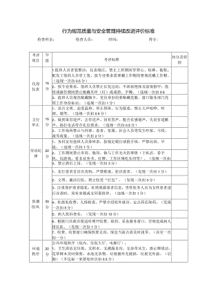 行为规范质量与安全管理持续改进评价标准.docx