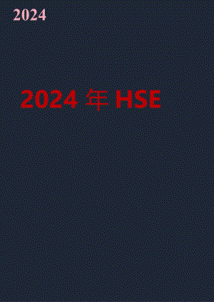 2024年 年度HSE工作五定计划.docx