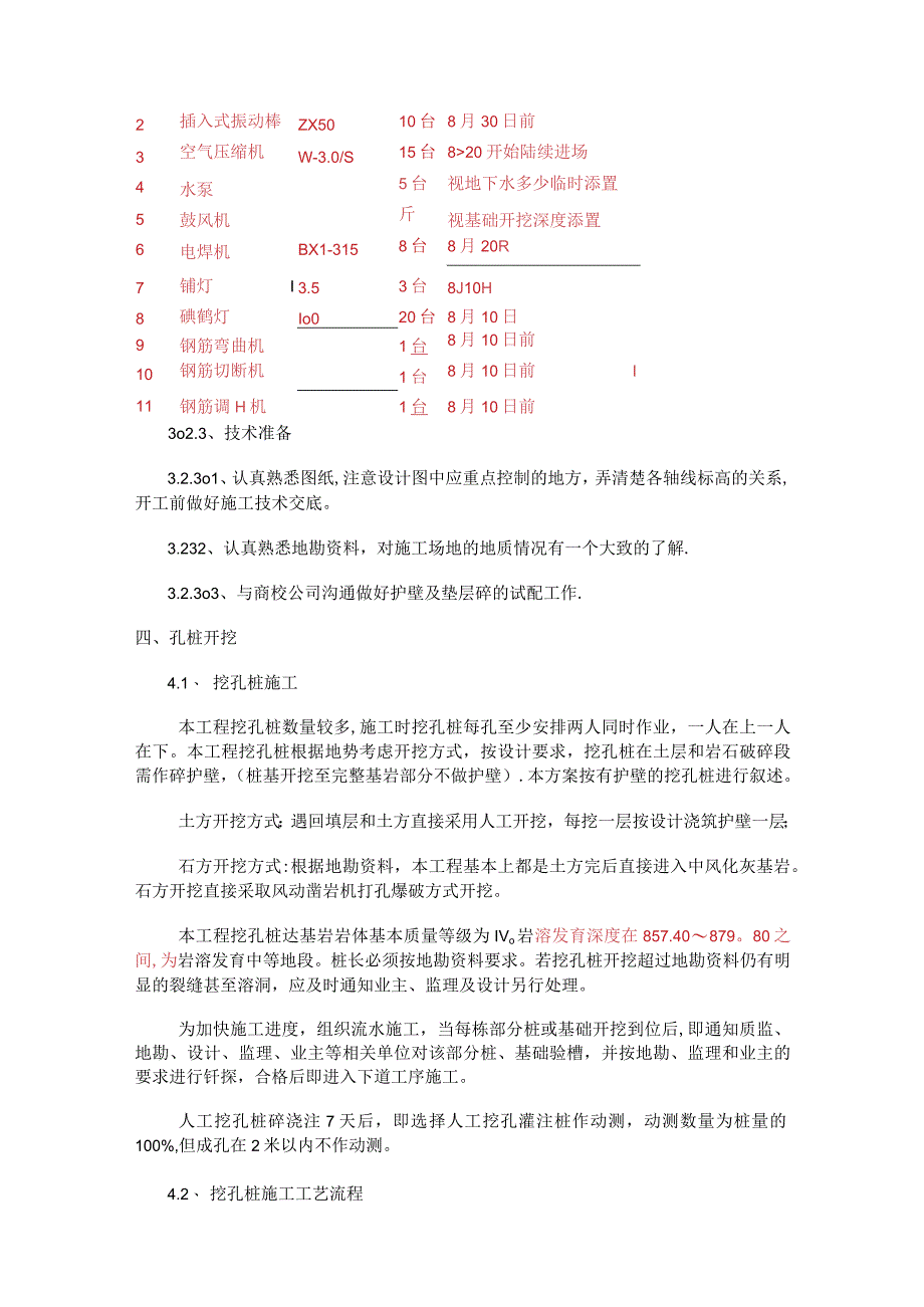 孔桩、独基、条基基础紧急施工实施方案.docx_第3页
