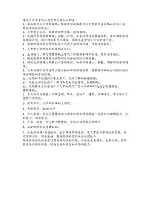 房地产开发有限公司营销总监岗位职责.docx