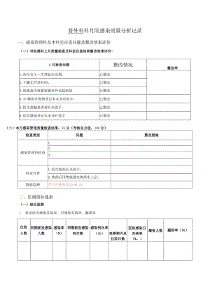 普外科感染质量分析记录.docx
