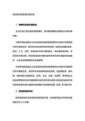 供应链风险管理过程全套.docx