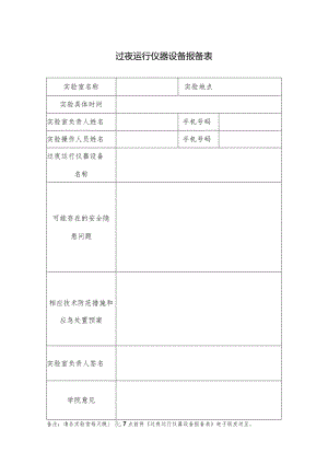 过夜运行仪器设备报备表.docx