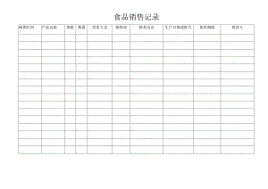食品销售记录.docx