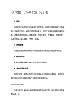 供应链风险基础知识全套.docx