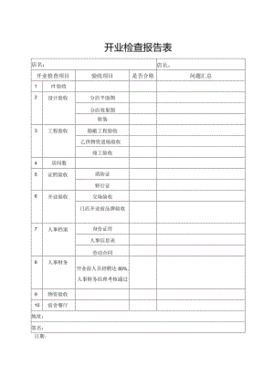 开业检查报告表.docx