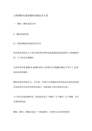 公路钢桥高强度螺栓检测技术全套.docx