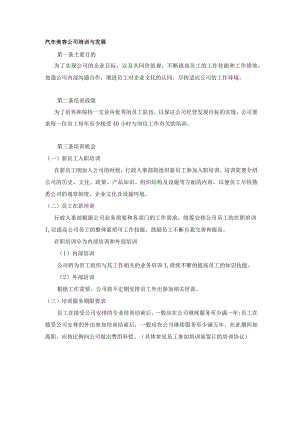 汽车美容公司培训与发展.docx