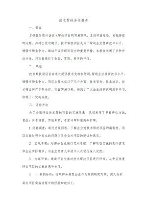 技术帮扶的评估报告.docx