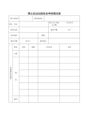 博士后出站报告会考核情况表.docx