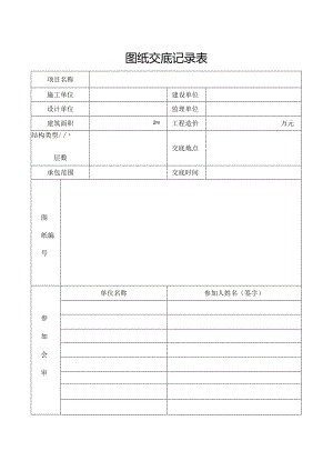 图纸交底记录表.docx