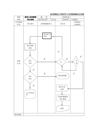 投资集团公司新员工试用期满转正流程.docx