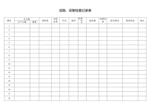 设施、设备检查记录表.docx