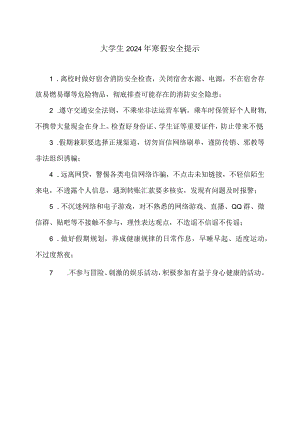 大学生2024年寒假安全提示（2024年）.docx