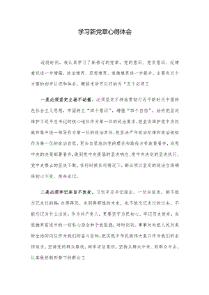 学习新党章心得体会.docx