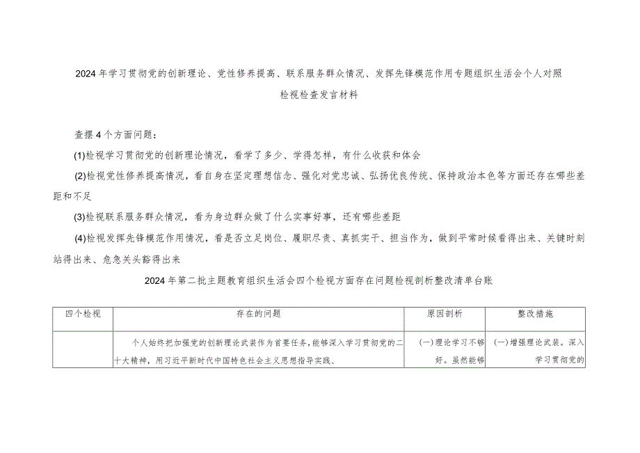 （2篇）检视发挥先锋模范作用情况看是否立足岗位做到平常时候看得出来、关键时刻站得出来、危急关头豁得出来（检视剖析整改清单台账）.docx_第1页