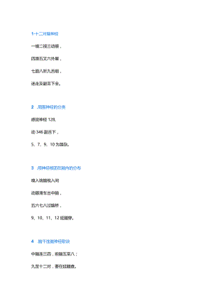 医学培训资料：医学记忆口诀.docx