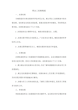 两会三机制制度.docx