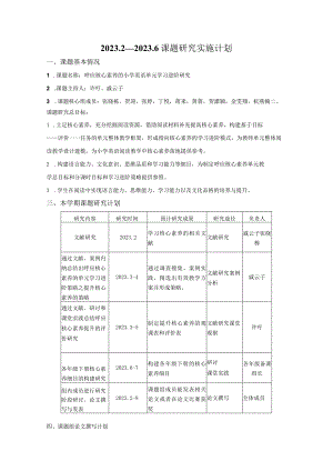 2022—2026课题研究实施计划.docx