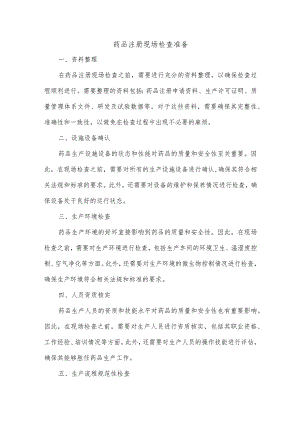 药品注册现场检查准备.docx