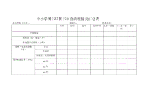 中小学图书馆图书审查清理情况汇总表.docx