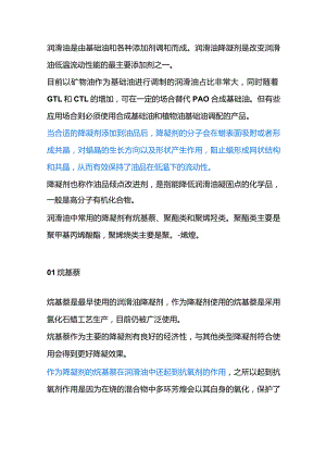 技能培训资料之润滑油降凝剂的种类与作用.docx