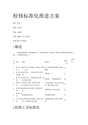 检修标准规范化推进实施方案.docx