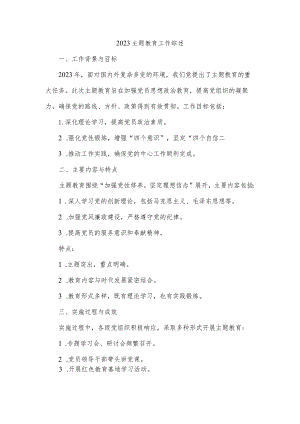 2023主题教育工作综述.docx