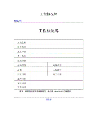 工程概况牌.docx