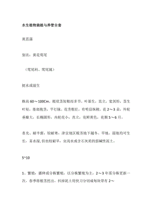 水生植物栽植与养管全套.docx