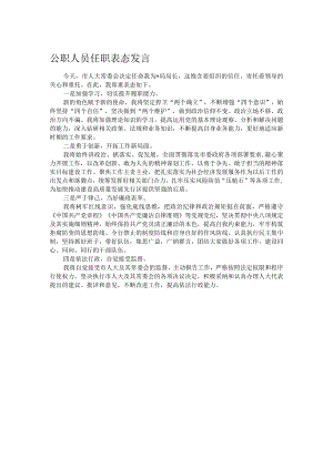 公职人员任职表态发言.docx