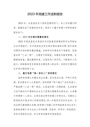 2023年支部书记述职报告.docx