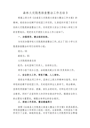 森林火灾隐患排查整治工作总结3.docx