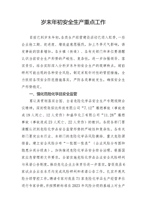 岁末年初安全生产重点工作.docx