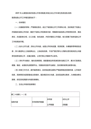 2019年,认真落实政府信息公开各项制度,积极主动公开本单位.docx