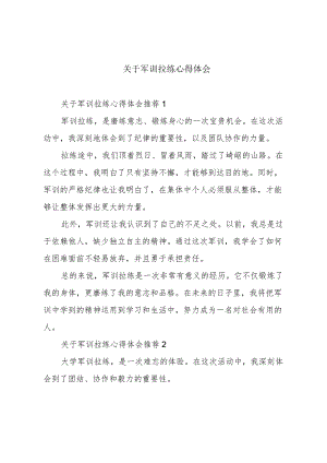 关于军训拉练心得体会.docx