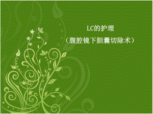 LC护理常规（腹腔镜下胆囊切除术） .ppt