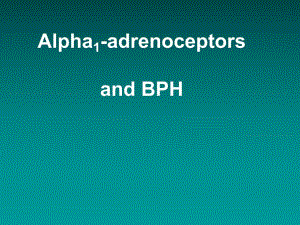Alpha1adrenoceptors and BPH.ppt