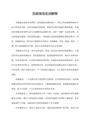 负碳海岛名词解释.docx