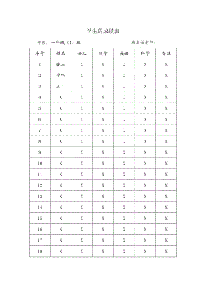 学生的成绩表.docx