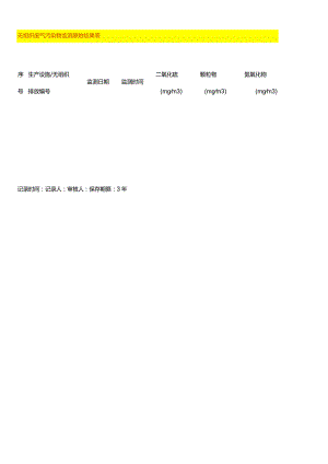 无组织废气污染物监测原始结果表台账模板.docx