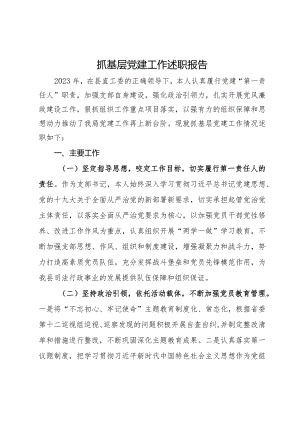 书记抓基层党建工作述职报告.docx
