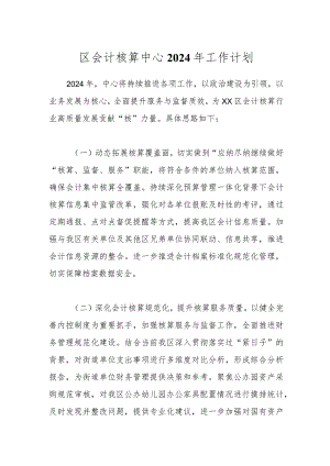 区会计核算中心2024年工作计划.docx