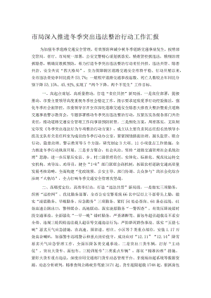 市局深入推进冬季突出违法整治行动工作汇报.docx