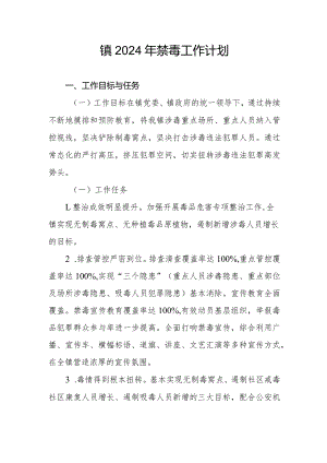 乡镇2024年禁毒工作计划.docx