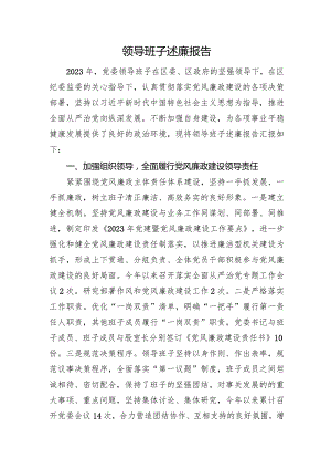 领导班子述廉报告.docx