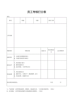 员工考核打分表.docx